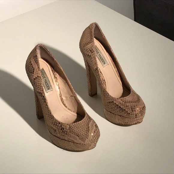 Steve Madden BEASST-S Leather Snakeskin Print - Picture 2 of 8